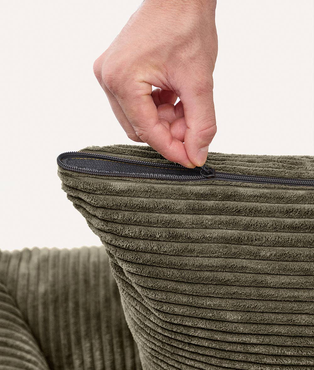 Snozy kutyaágy | Zöld kordbársony