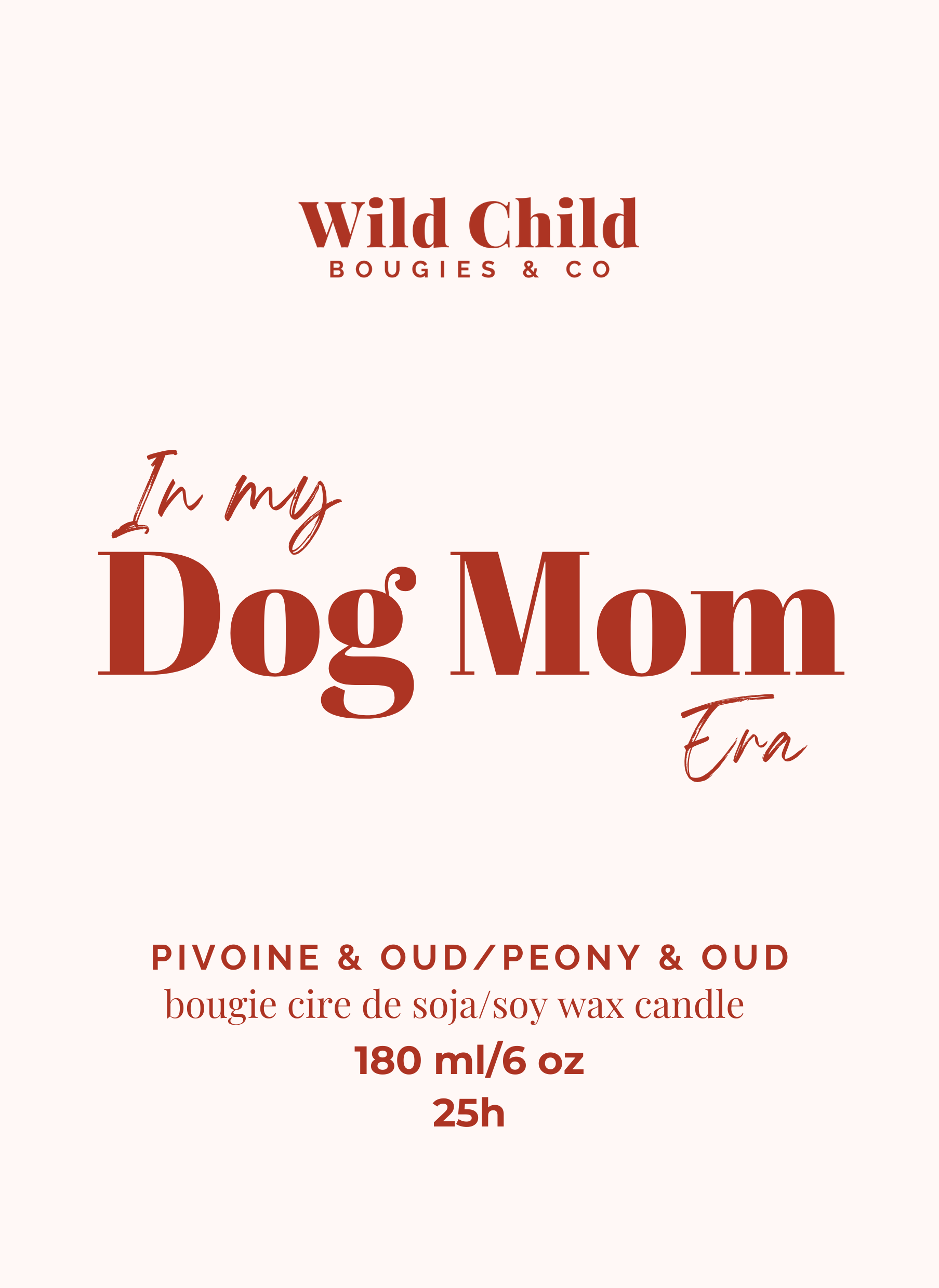 „Dog Mom Era” illatgyertya – szójaviaszból