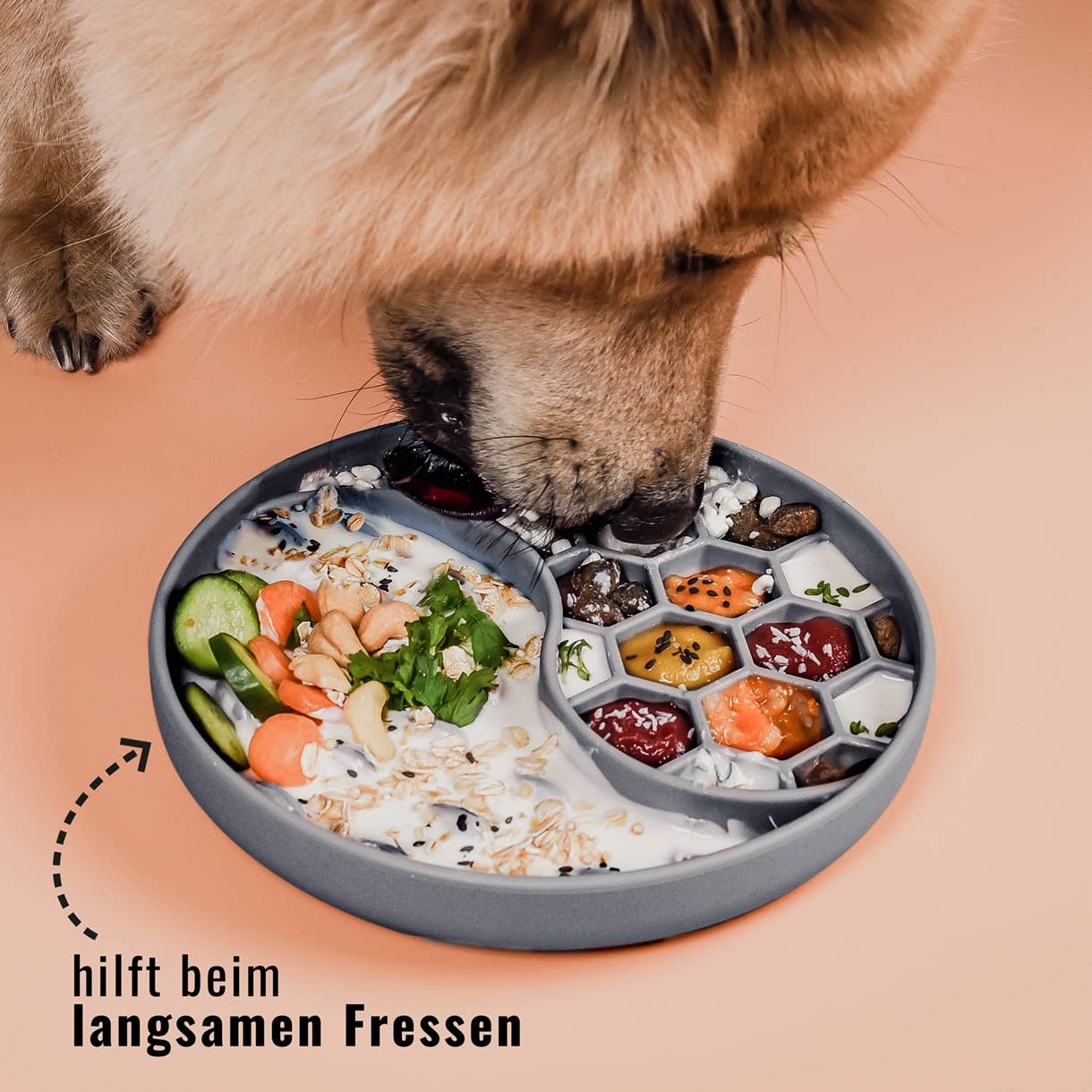 Habzsolásgátló és nyalogató tál