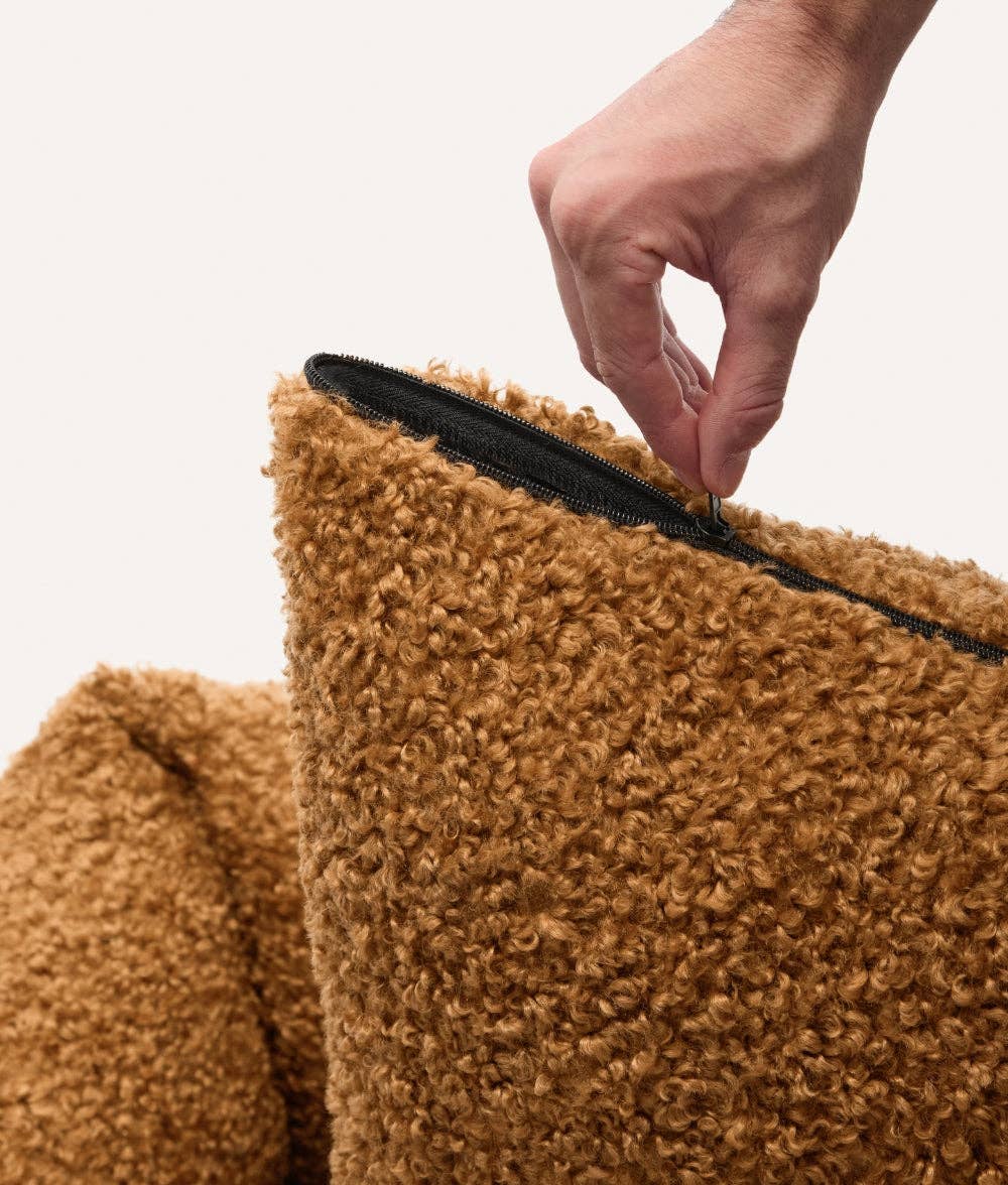 Snozy kutyaágy | Mustársárga „sheep” anyag