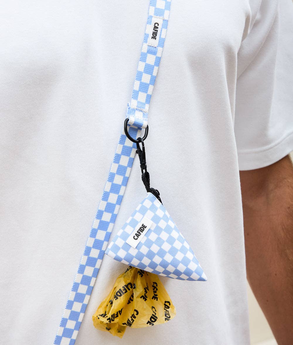 Juno zacskótartó | Kék kockás