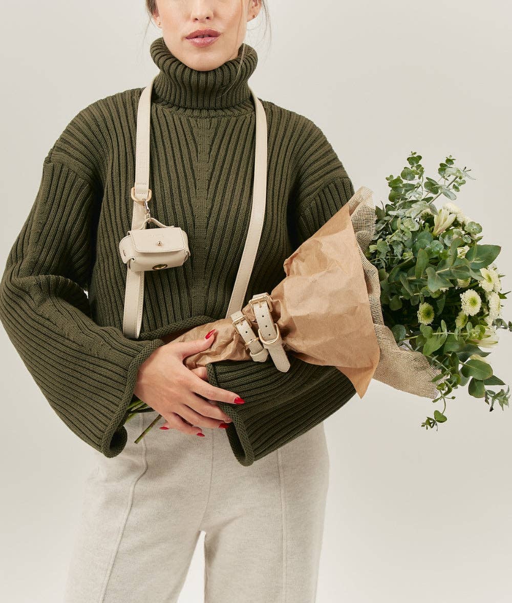 Jala zacskótartó | Bézs vegán bőr