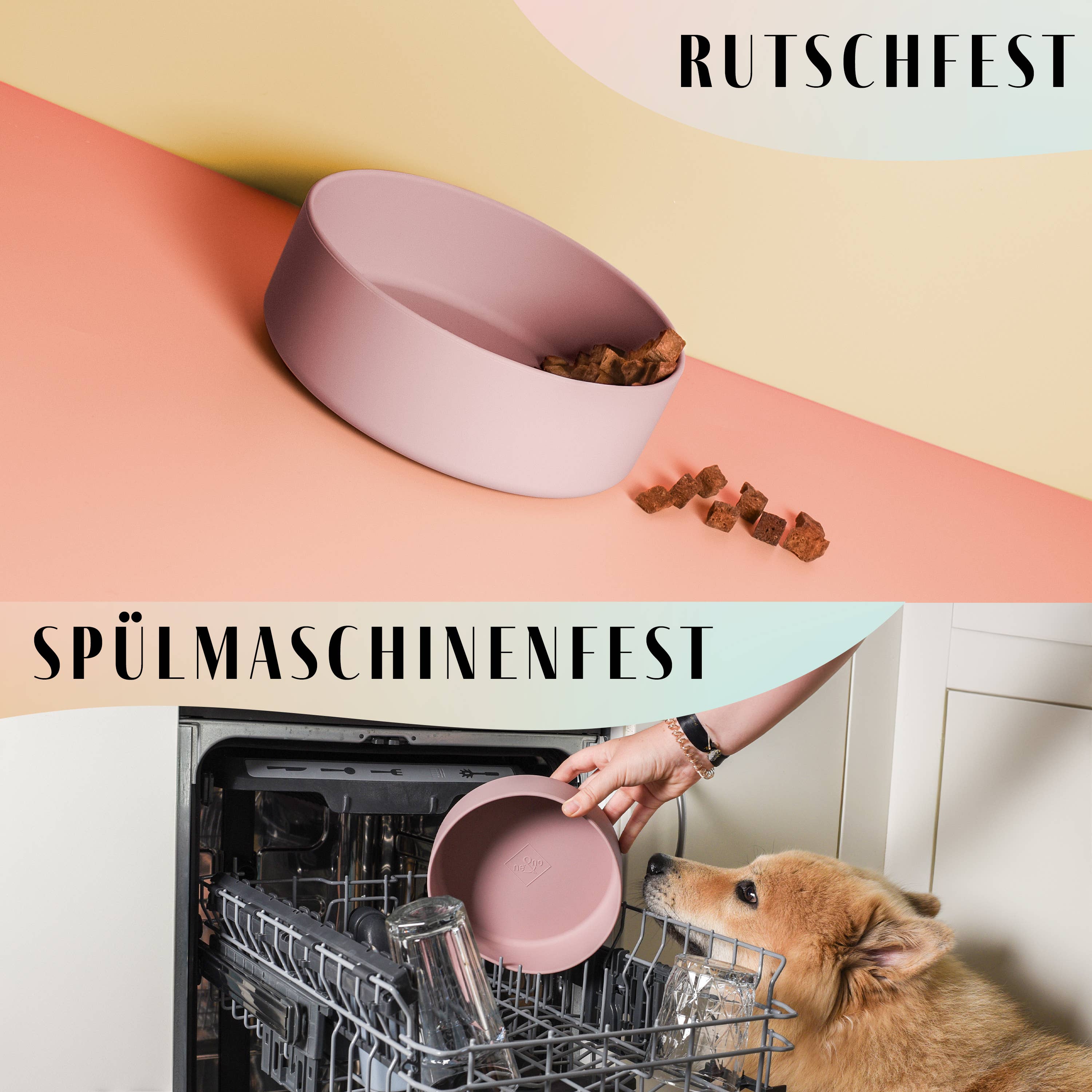 Csúszásmentes szilikon etetőtál kutyáknak és macskáknak