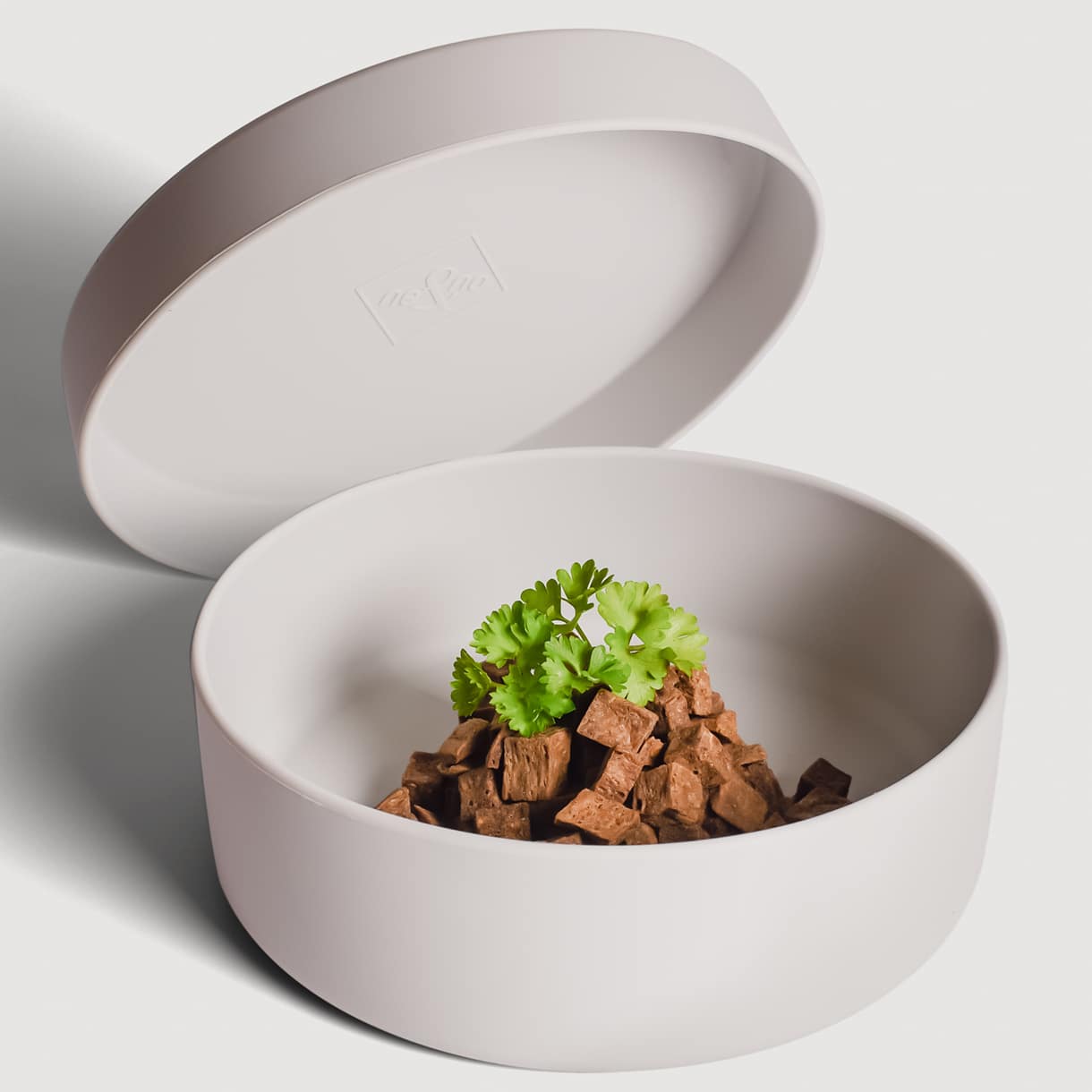 Szilikon etetőtál tetővel