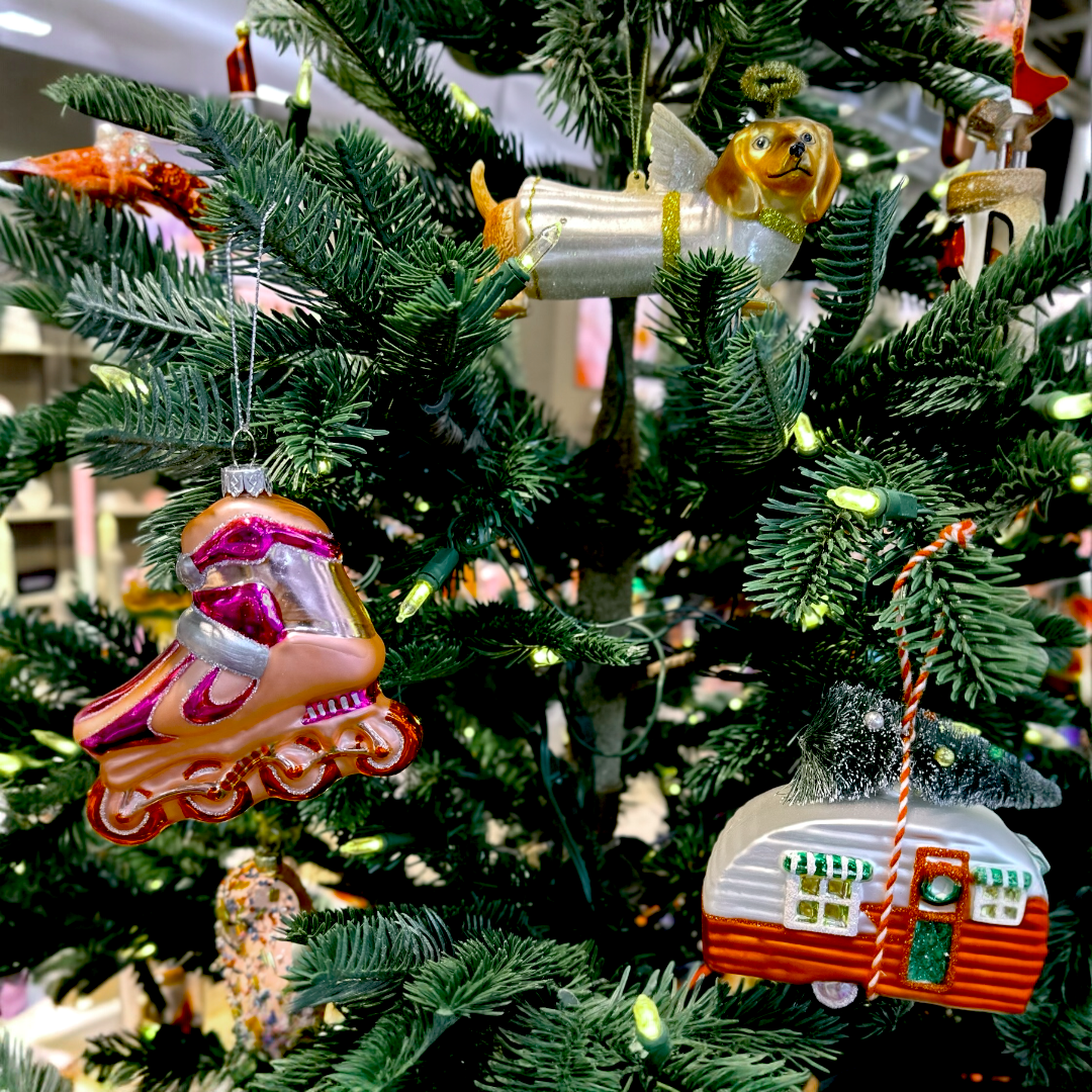 Holy Dachshund – üveg karácsonyfadísz