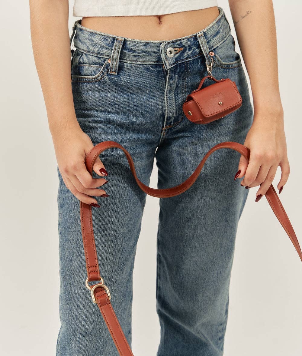 Jala zacskótartó | Barna vegán bőr