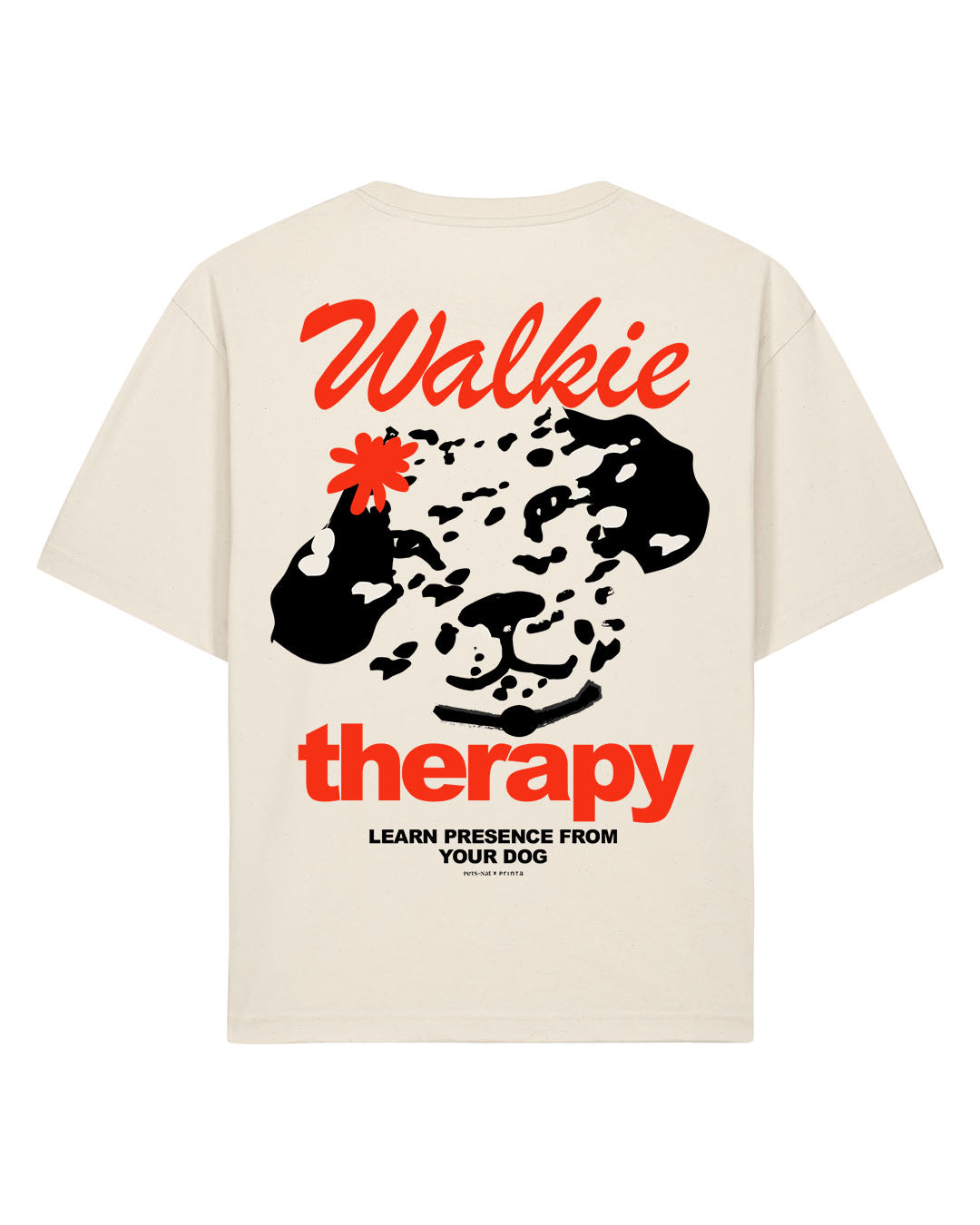 Walkie Therapy natúr uniszex póló
